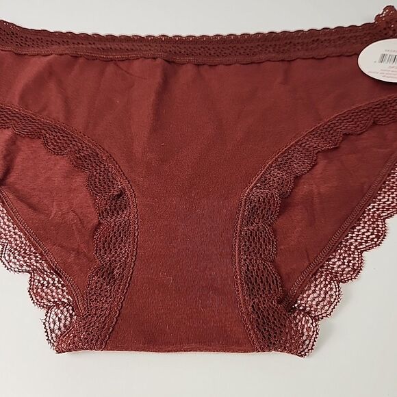 4 Splendies Bikini Brief Womens 1X Underwear Panties Sheer Lace Cotton Mix NWT - Picture 4 of 16